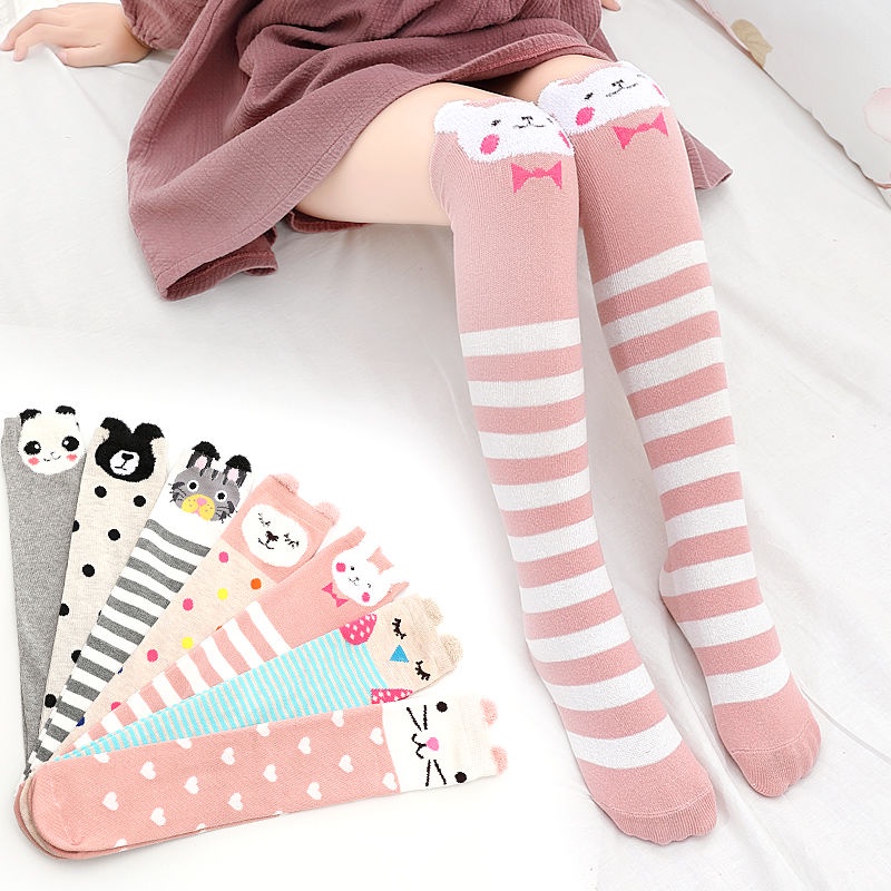 Đặc sắc Cô Gái Trên Đầu Gối Mùa Thu Và Mùa Đông Đùi Vớ Trẻ Em Hình Hoạt Hình Dễ Thương Cho Bé, Vớ Mùa Xuân Và Mùa Thu, Sinh Viên Đống 7dTX