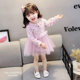 Combo 1 ri váy công chúa hoa nhí
