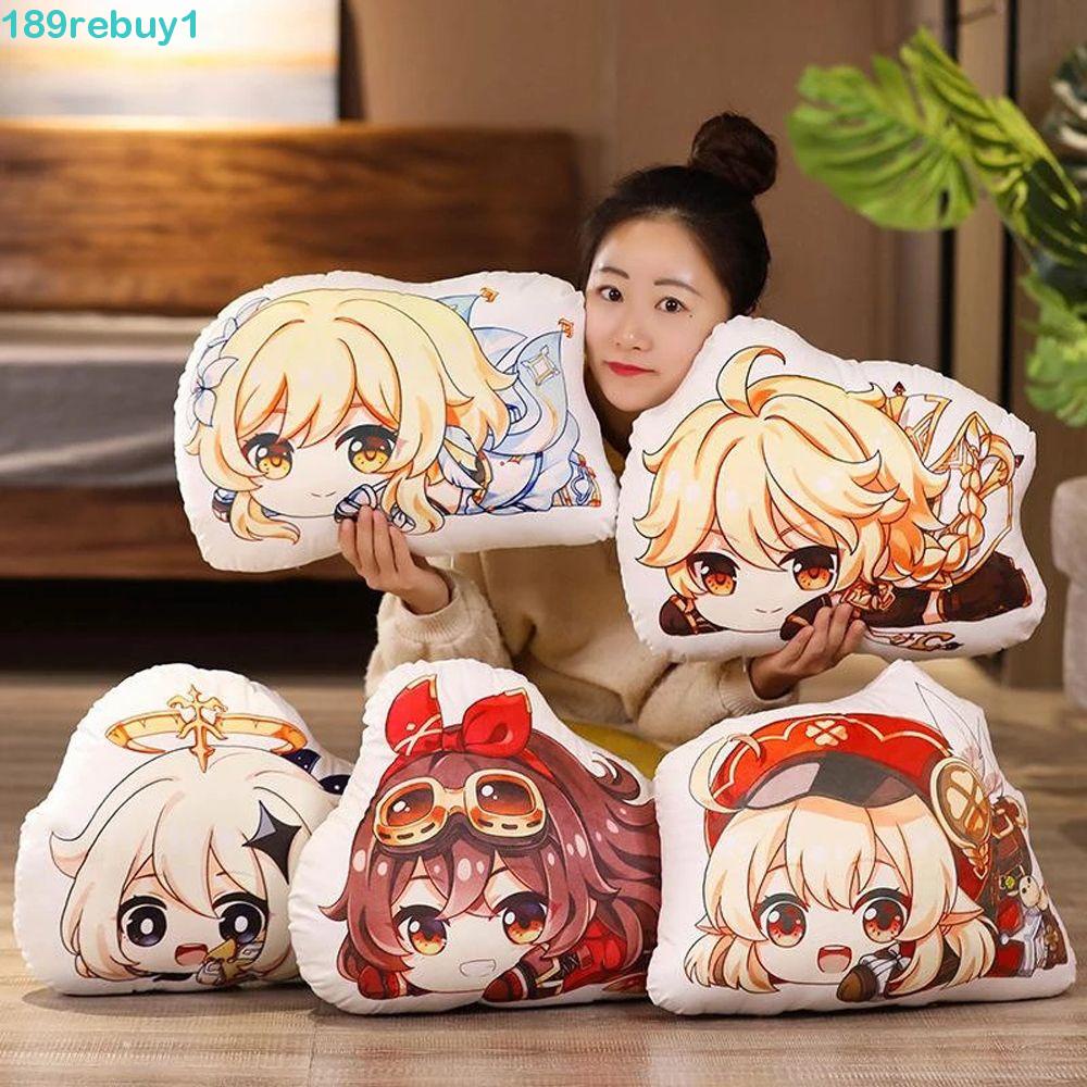 Thú Nhồi Bông Hình Nhân Vật Game Barbara Amber Keqing Lumine Paimon REBUY1