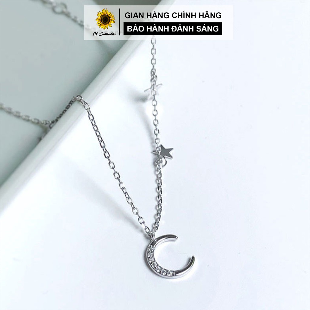 Lắc chân bạc 21 Centimeters Moon Star Trang sức bạc Tiệm bạc 21 Centimeters | BigBuy360 - bigbuy360.vn