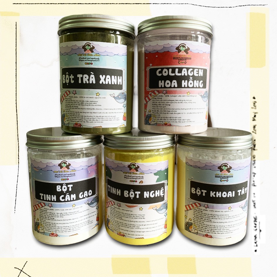 Hũ Mới -16 Loại Bột Thiên Nhiên Handmade