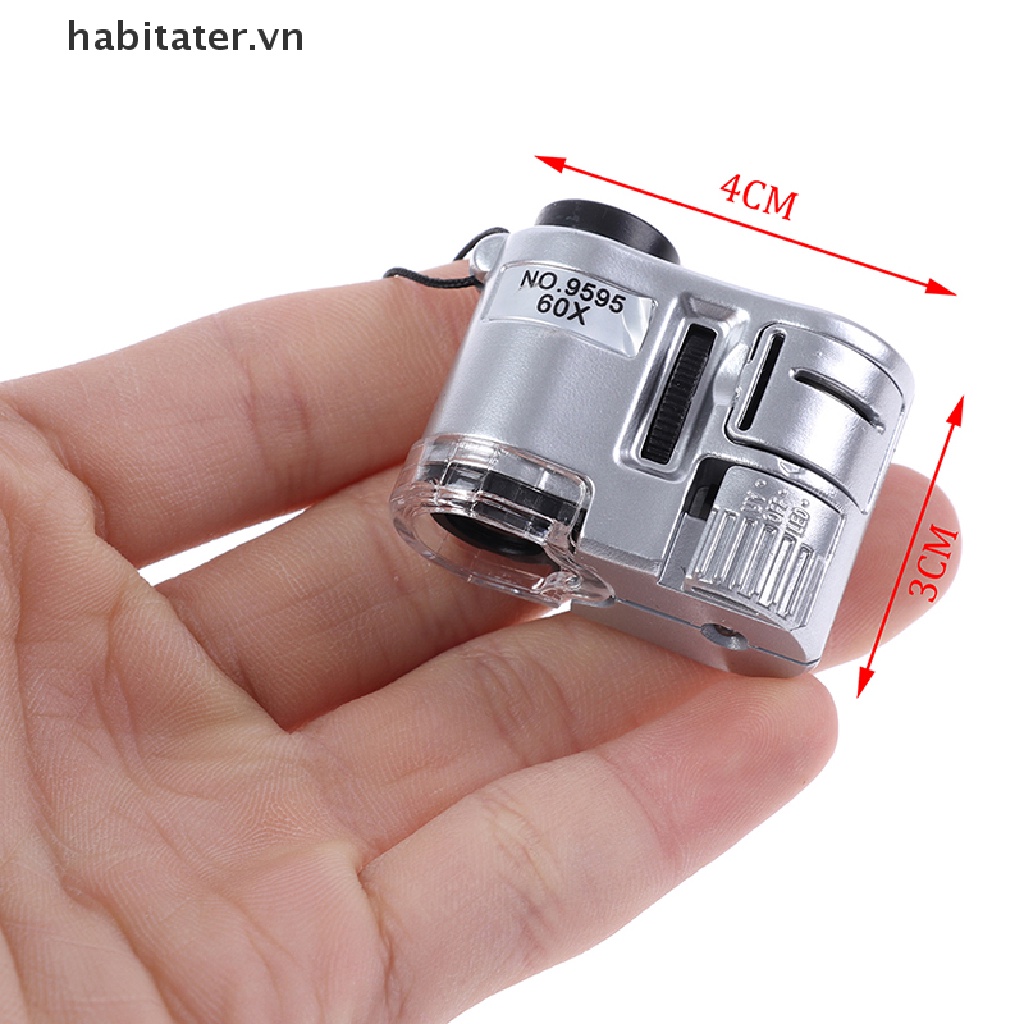Kính HiểN Vi Mini 60X VớI ĐèN LED Cho Thợ Trang SứC