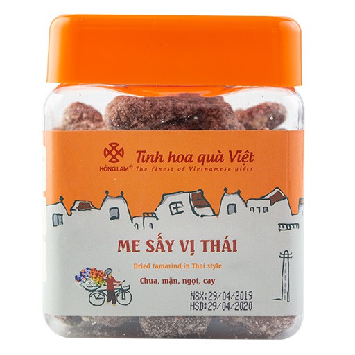 Ô Mai (Xí Muội) Me Sấy Vị Thái Hồng Lam - Vị Chua Ngọt - Hộp ( 200g,300g )