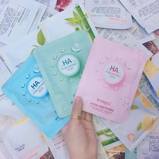 Mặt nạ miếng HA collagen tươi dưỡng ẩm, dưỡng trắng da, màu ngẫu nhiên