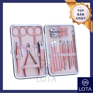 BỘ DỤNG CỤ LÀM MÓNG 18 MÓN dụng cụ chăm sóc nails làm móng tay móng chân