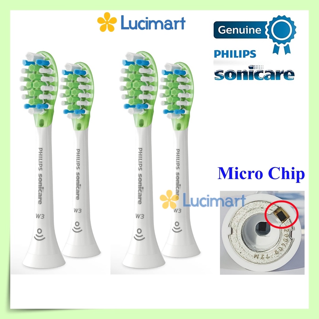 Đầu bàn chải điện Philips Sonicare W3 Premium White [Hàng Mỹ]