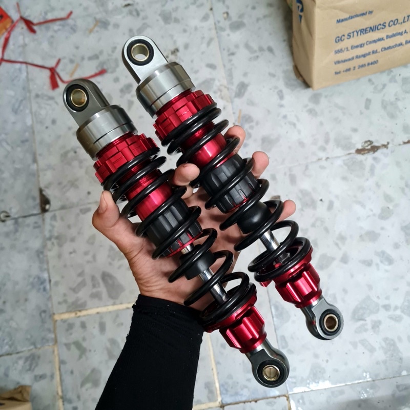 Phuộc sau Ohlins xe số Dream Wave Sirius Taurus Cub 280-330mm