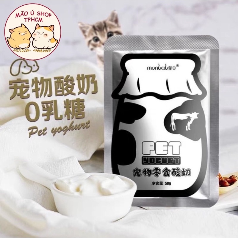 [COMBO 10 GÓI] SỮA CHUA / YOGURT CHO CHÓ MÈO TỪ 1THÁNG TUỔI