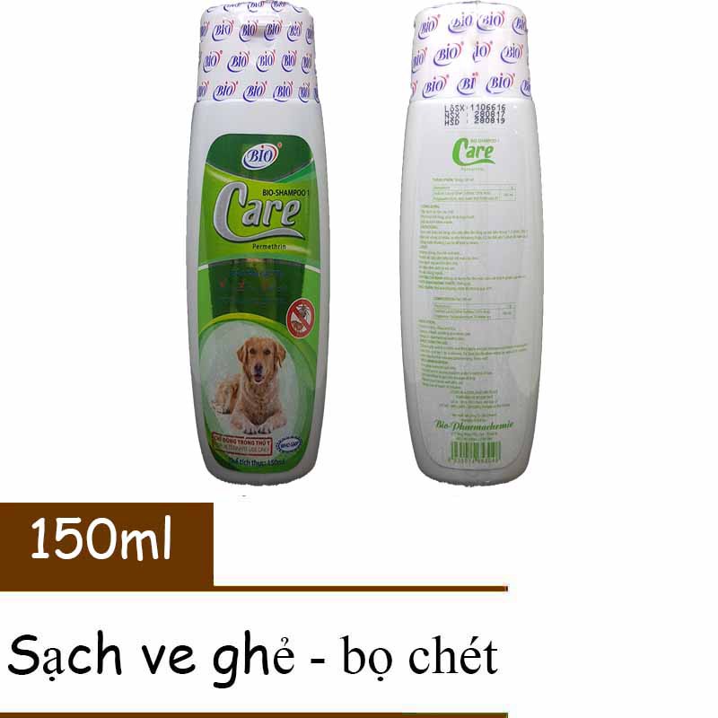 Sữa tắm chó mèo - trị sạch ve rận- hiệu BIOCARE-dung tích 200 ml