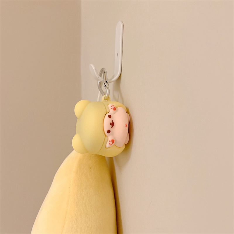 Vỏ Bảo Vệ Hộp Sạc Tai Nghe Baseus Bowie WM02 Hình Cá Mập Kirby 3D Chống Rơi Có Móc Treo Baseus WM02