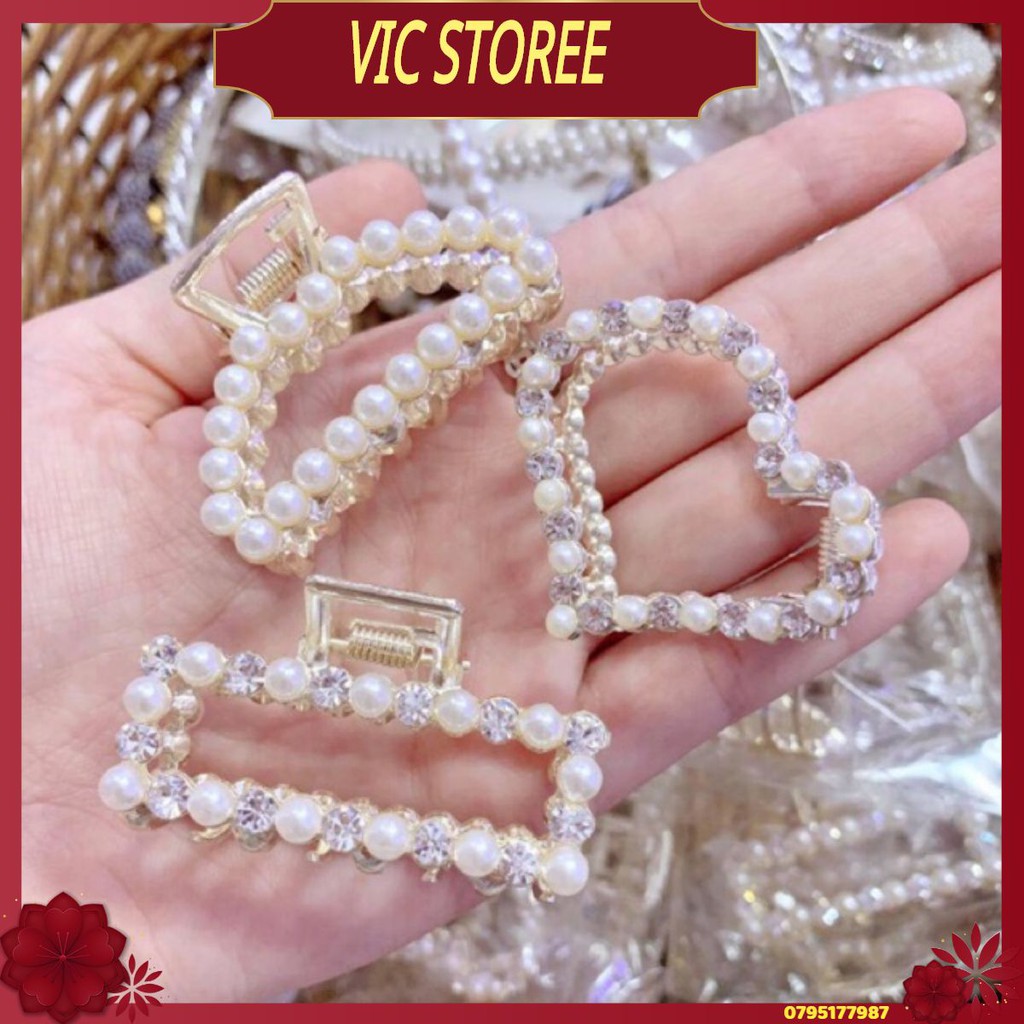 [ FRESHIP]Set 3 Kẹp Tóc Hàn Quốc Siêu Xinh