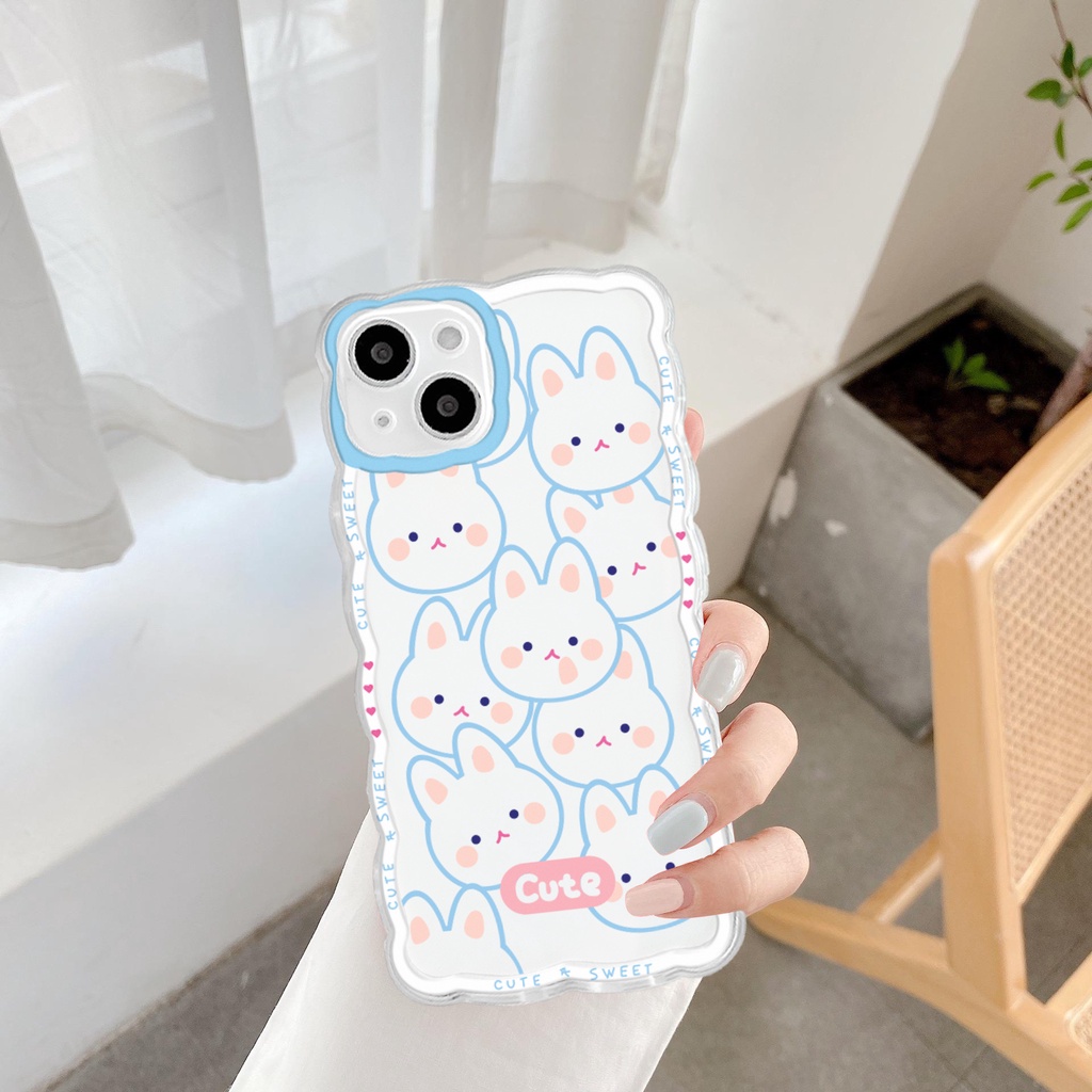 Ốp lưng iphone trong lượn sóng gấu thỏ cute 6/6plus/7/7plus/8/8plus/xs/11/12/13/pro/max/plus/promax-Sale Hot B2-14