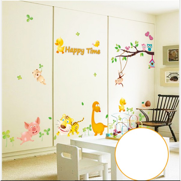 Decal trang trí Vườn Thú Happy Time