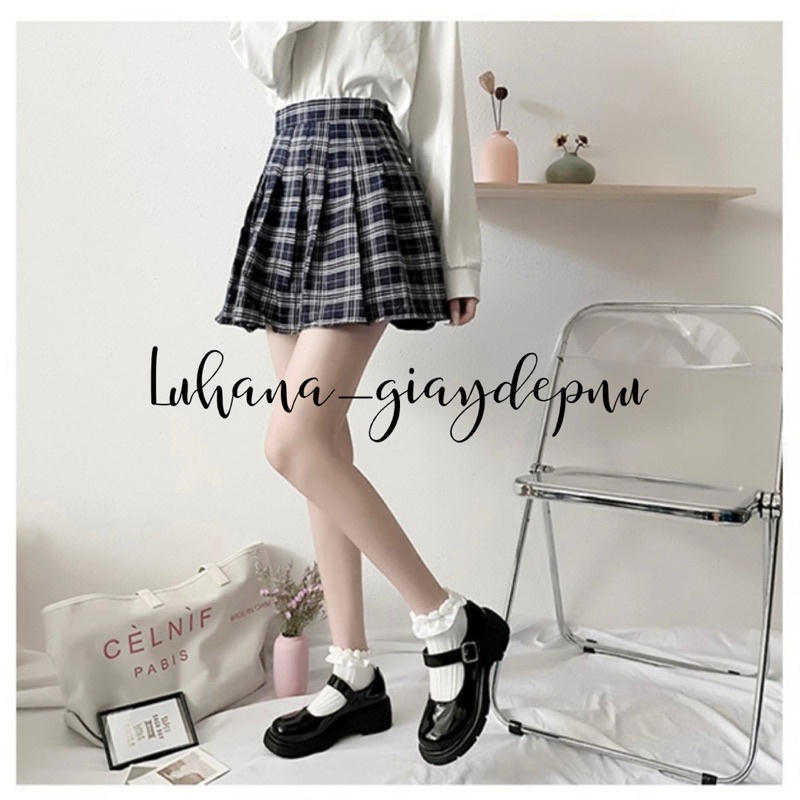 Giày lolita nữ da mềm đế êm thời trang Luhana.Ms: Lolita ĐẾ 5cm