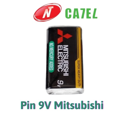 Pin 9V Mitsubishi 6F22/1S vỉ 1 viên chính hãng NT CATEL