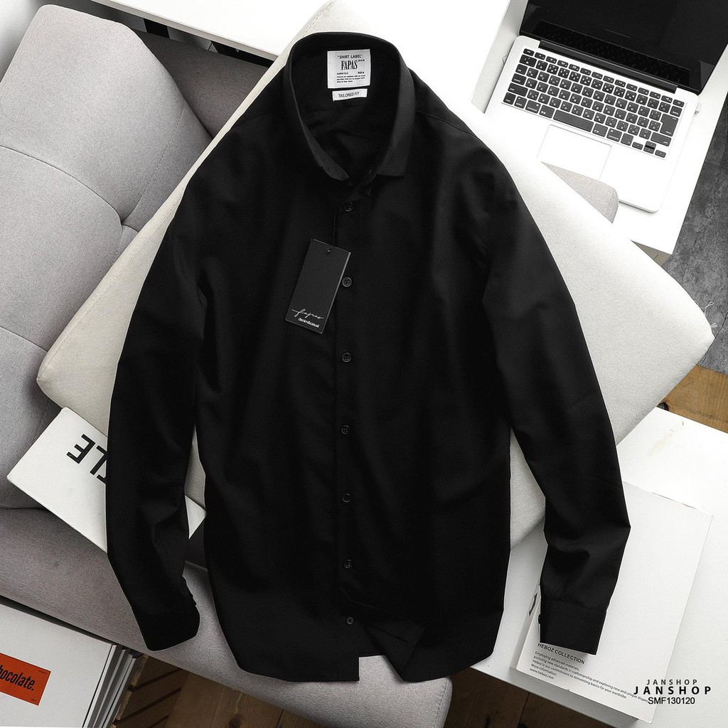 Áo sơ mi dài tay trơn FAPAS VH154 JANSHOP