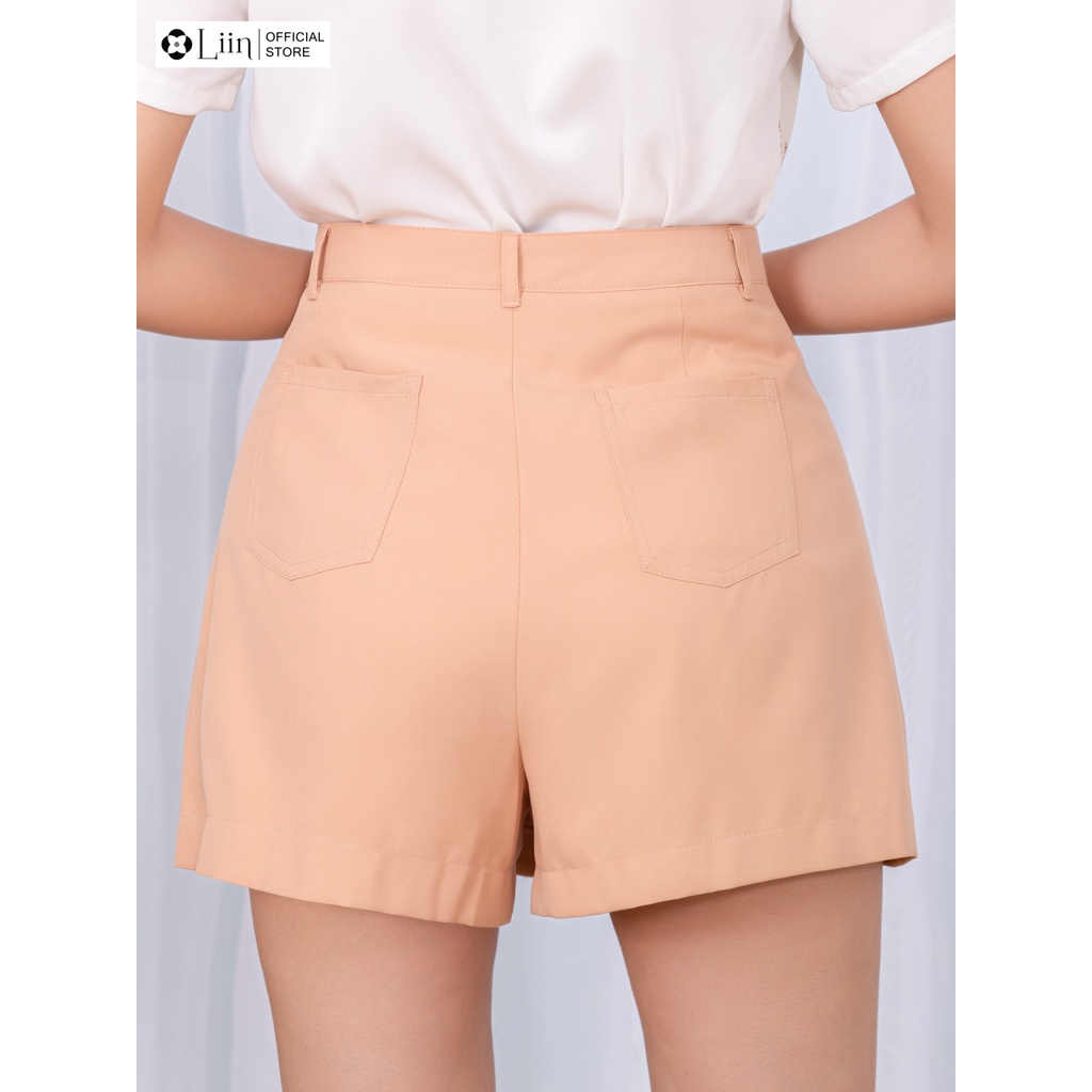 Quần Giả Váy 3 Màu kiểu dáng ngắn suông trẻ trung, chất liệu vải đẹp dễ kết hợp trang phục Liin Clothing Q3576