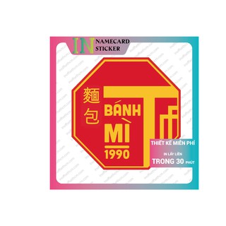 Combo 1500 sticker 7x7cm - in tem nhãn - indecal dán - theo yêu cầu