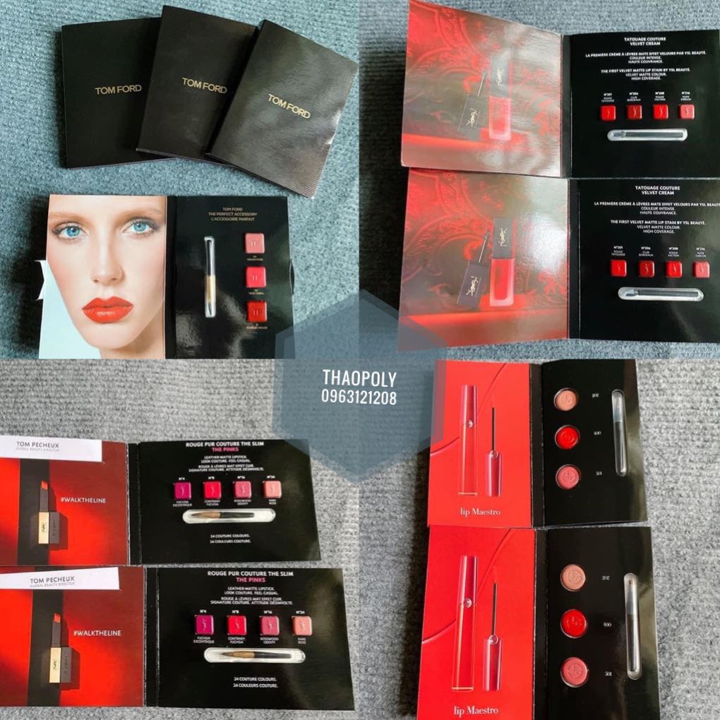 Mẫu thử son các hãng