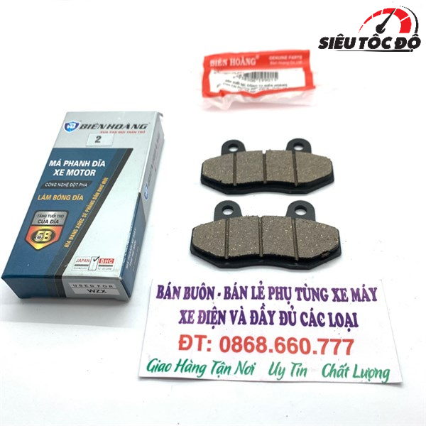 Má phanh đĩa Fu I / ZX / Wave Gầy Biên Hoàng Xanh