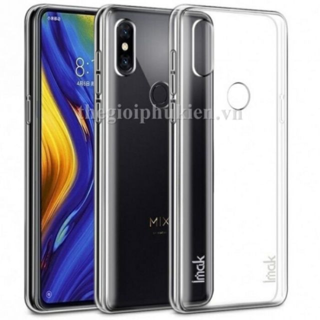 Ốp lưng trong suốt xiaomi mi mix 3 hiệu imak phủ nano không ố vàng