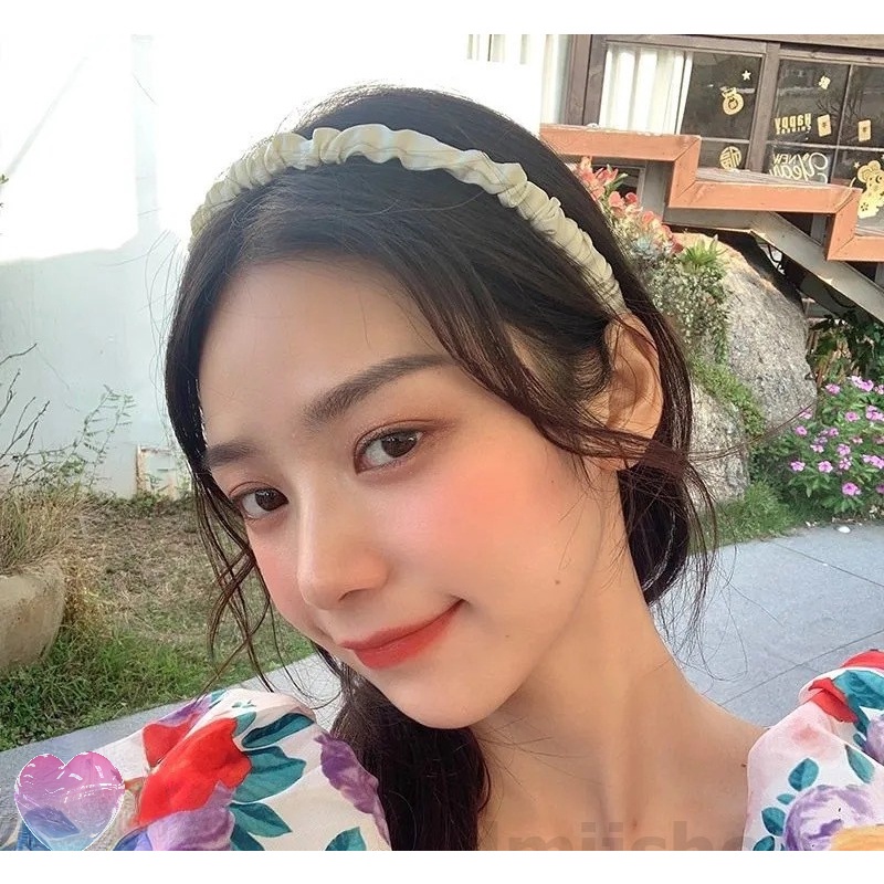 Băng Đô Cài Tóc Bằng Vải Xinh Xắn Chống Trượt Thời Trang