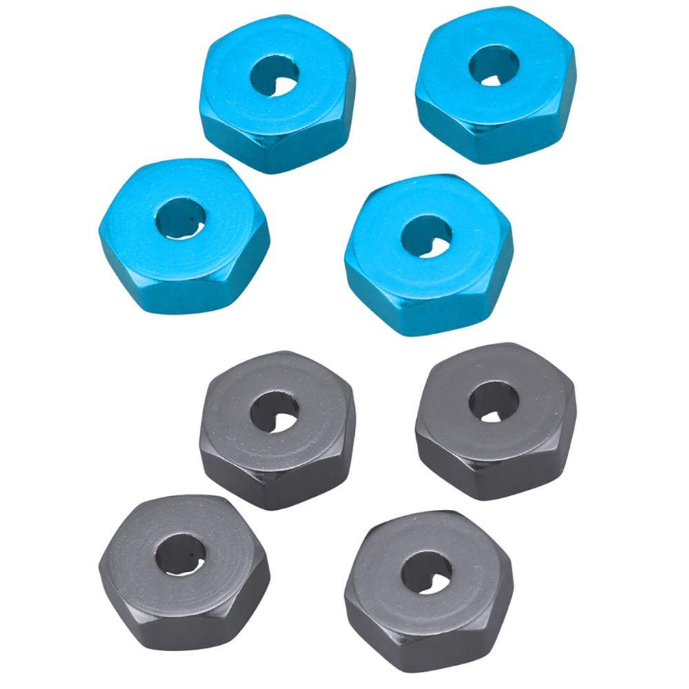 Set 4 Bộ Chuyển Đổi Bằng Hợp Kim Nhôm Dày 12mm Chuyên Dụng Cho Mô Hình Xe Hơi Điều Khiển Từ Xa 1 / 14