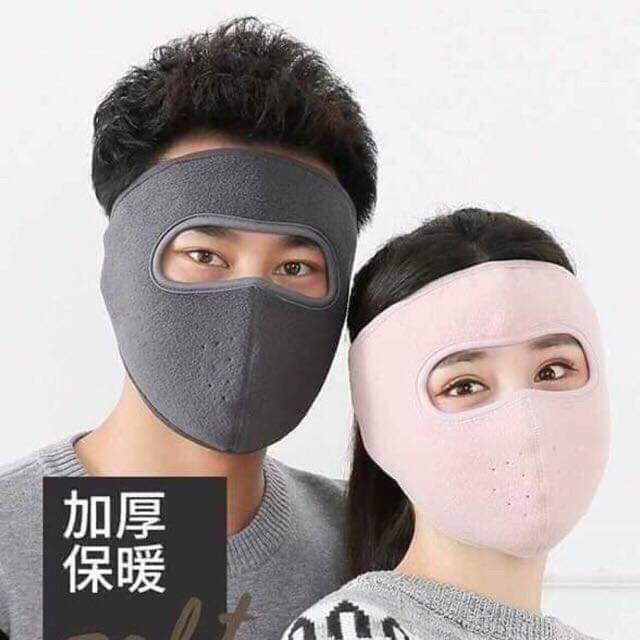 Khẩu trang NINJA Chất Nỉ Che Kín Mặt Loại To Đẹp-Khẩu Trang Vải Cao Cấp