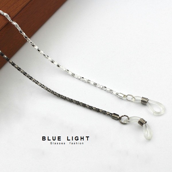 Dây Kính Dáng Mảnh Bạc Đen Phong Cách Cá Tính - BLUE LIGHT SHOP