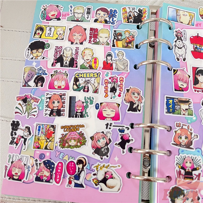 ★★★ Sticker Dán Trang Trí Nhật Ký Mini SPY×FAMILY Q-2 Anya ★★★ Bộ 60 Sticker Dán Trang Trí Album Thời Trang