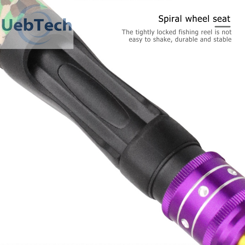 Cần câu cá trên băng chất liệu carbon và xốp eva cỡ 61cm cho trẻ em