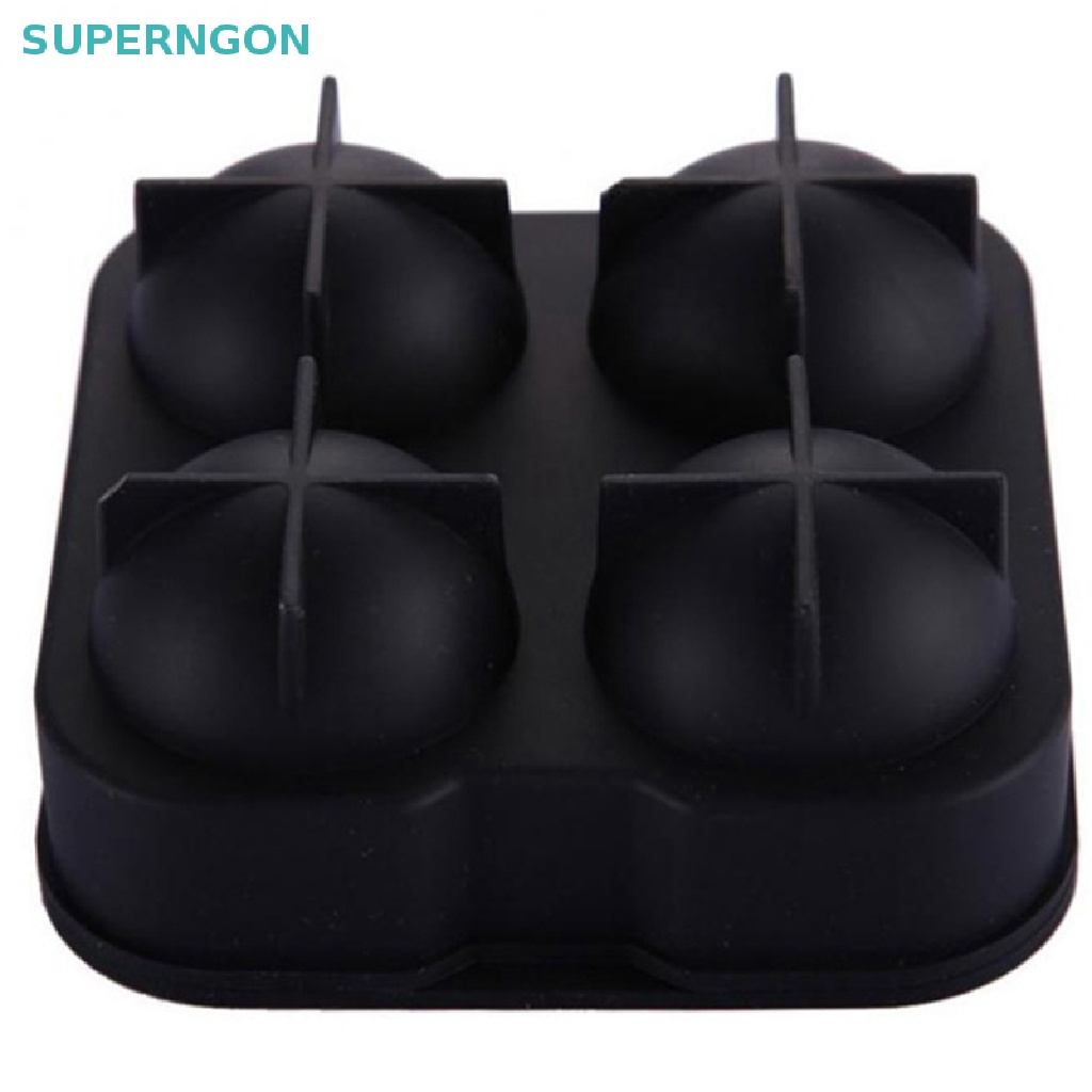 Khuôn Silicone Làm Đá 4 Ô Hình Cầu