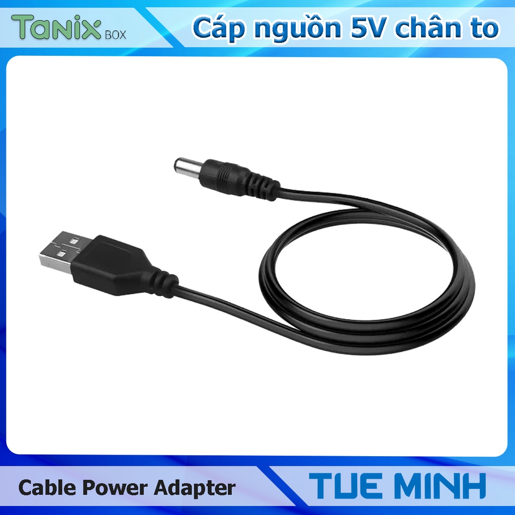 Cable nguồn USB 5V 5.5mm &amp; 2.1mm