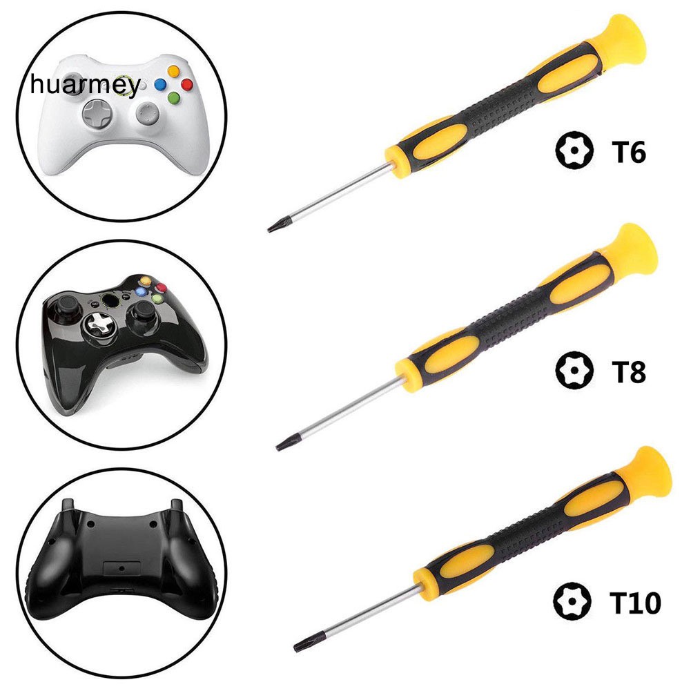 ♗HU T6 T8 T10 Game Screwdriver Repair Tool for Nintendo Xbox 360 PS3/PS4 Controller