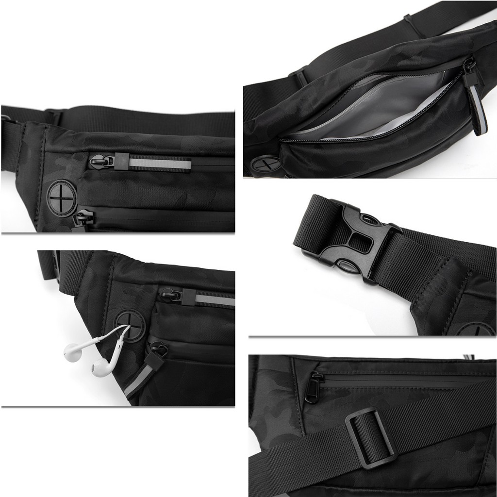 Túi Đeo Chéo Vai Hông Lưng Ngực Thời Trang Nam Chống Nước TD42 Túi Bao Tử Dệt Trơn Trượt Nước | BigBuy360 - bigbuy360.vn