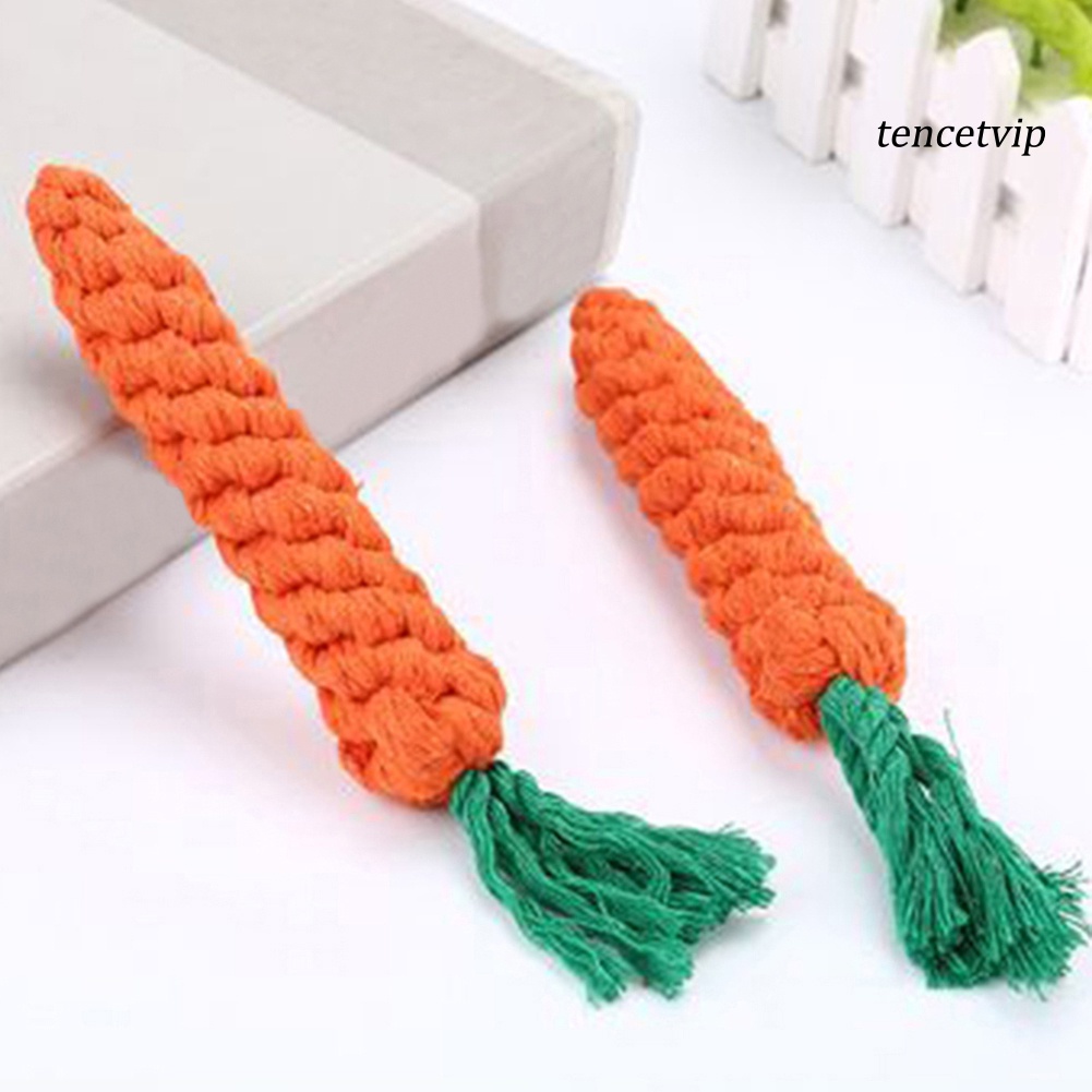 Cà Rốt Đồ Chơi Bằng Dây Cotton Cho Thú Cưng