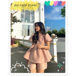 🎶BIGSIZE Set áo babydoll kèm quần short🎶