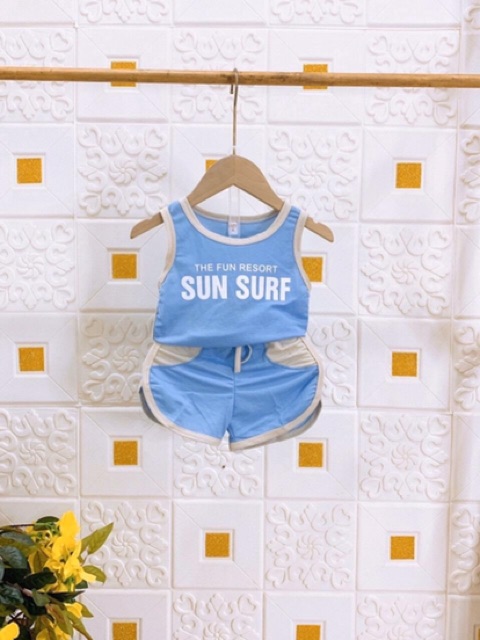 Bộ bé trai cotton đũi Sun Surf XHN276