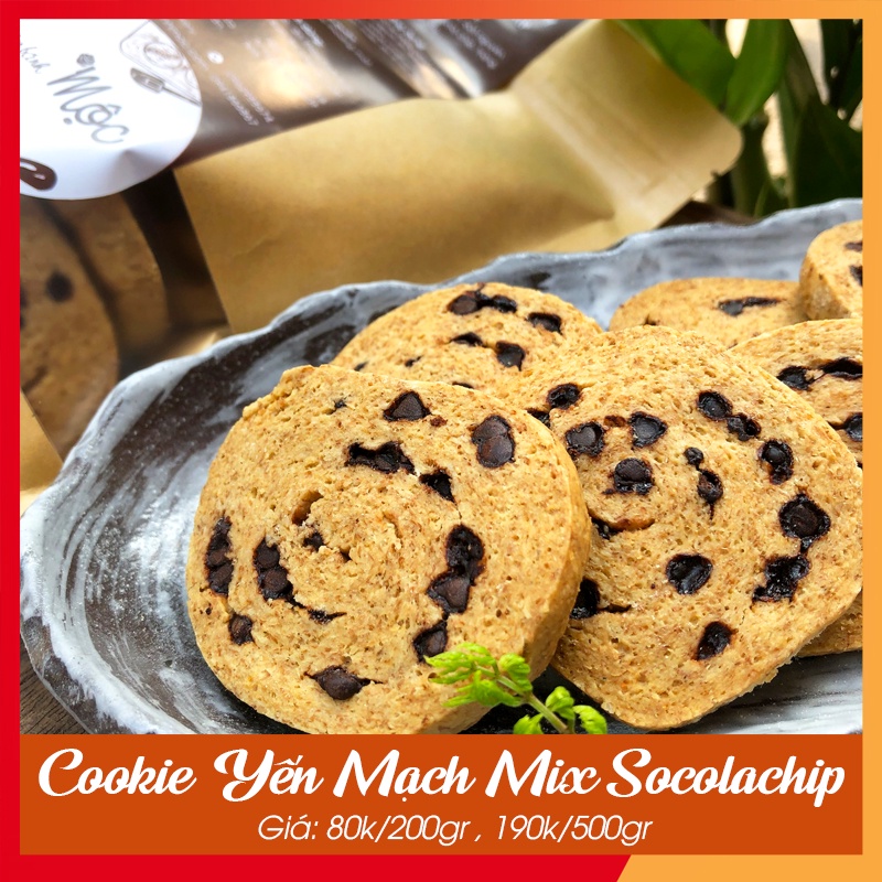 Bánh Ăn Kiêng 🍪 GIẢM CÂN 🍪 Cookie Yến Mạch Mix Socoachip 500gr_ Ăn kiêng thông thường giảm cân