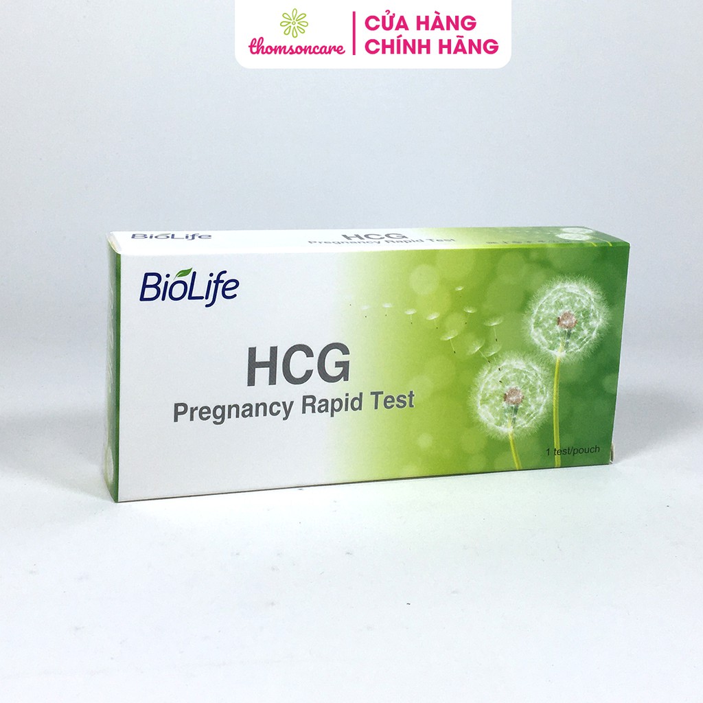 Que thử thai Biolife HCG phát hiện thai sớm kết quả nhanh chính xác giao hàng kín đáo luôn che tên
