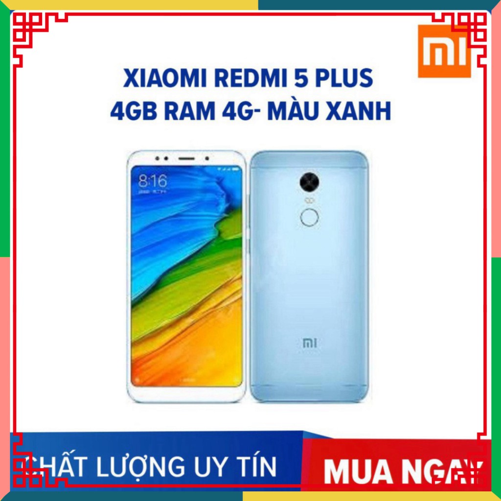 HẾT CỠ GIÁ điện thoại Xiaomi Redmi 5 Plus 2sim ram 4G/64G mới zin Chính hãng, Có tiếng Việt ???