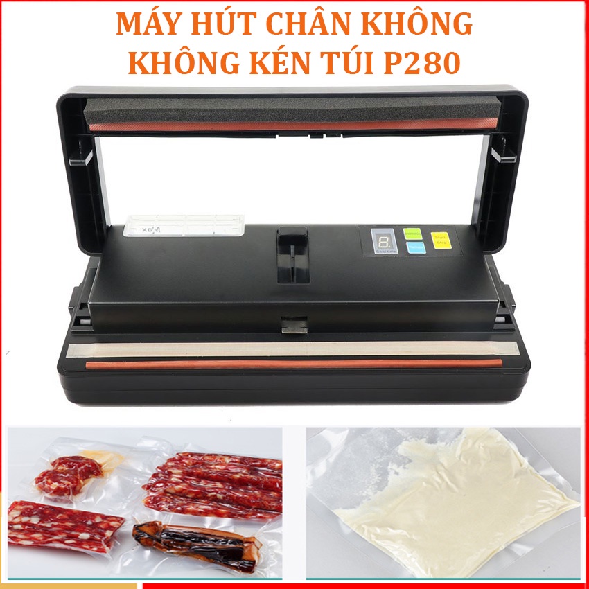 Máy hút chân không P290 P280 KAW, Máy hàn miệng túi không kén túi, Không kén thực phẩm hút, Tiện lợi, Bảo hành 12 tháng