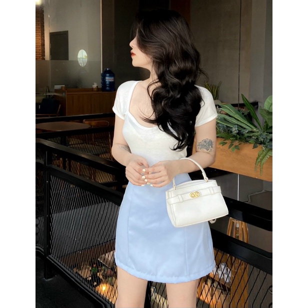 [HOT+ẢNH THẬT] CHÂN VÁY TACTA BÓNG DÁNG CHỮ A ĐỦ SIZE S,M,L CHIZISHOP CẠP CAO NHIỀU MÀU CV400