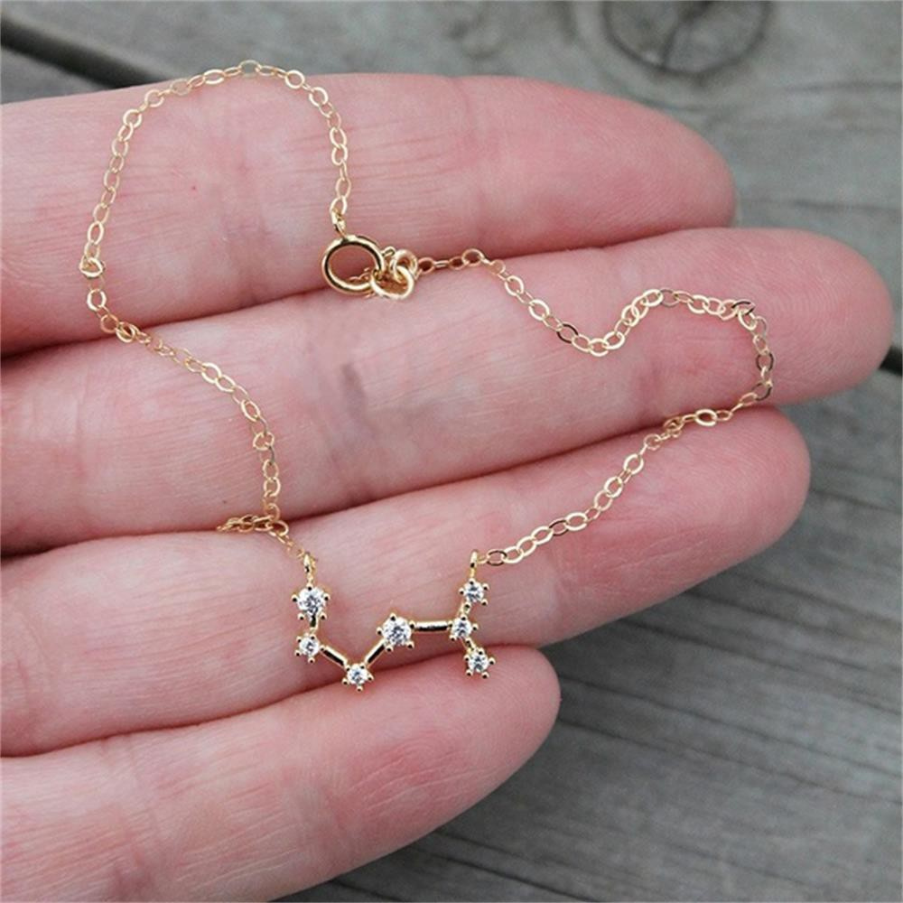 Lắc Chân Đính Đá Zircon Nhiều Màu Sắc Làm Quà Tặng Sinh Nhật Mới