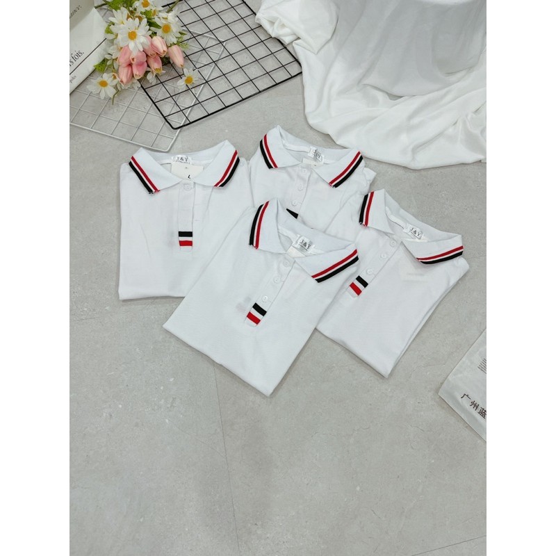 ANU1 - ÁO POLO MỚI PHỐI VIỀN CỔ 2 MÀU NỮ | BigBuy360 - bigbuy360.vn