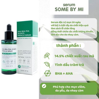 Tinh Chất Some By Mi AHA-BHA-PHA 30Days Miracle Serum 50ml