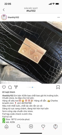 Túi cnk da rắn còn đỏ vs cam