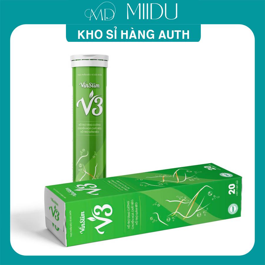 Giảm cân Vinslim V3 chính hãng hộp 20 viên giúp béo cấp tốc, giảm mỡ an toàn