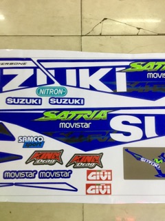 Tem Satria Movistar xanh Gp