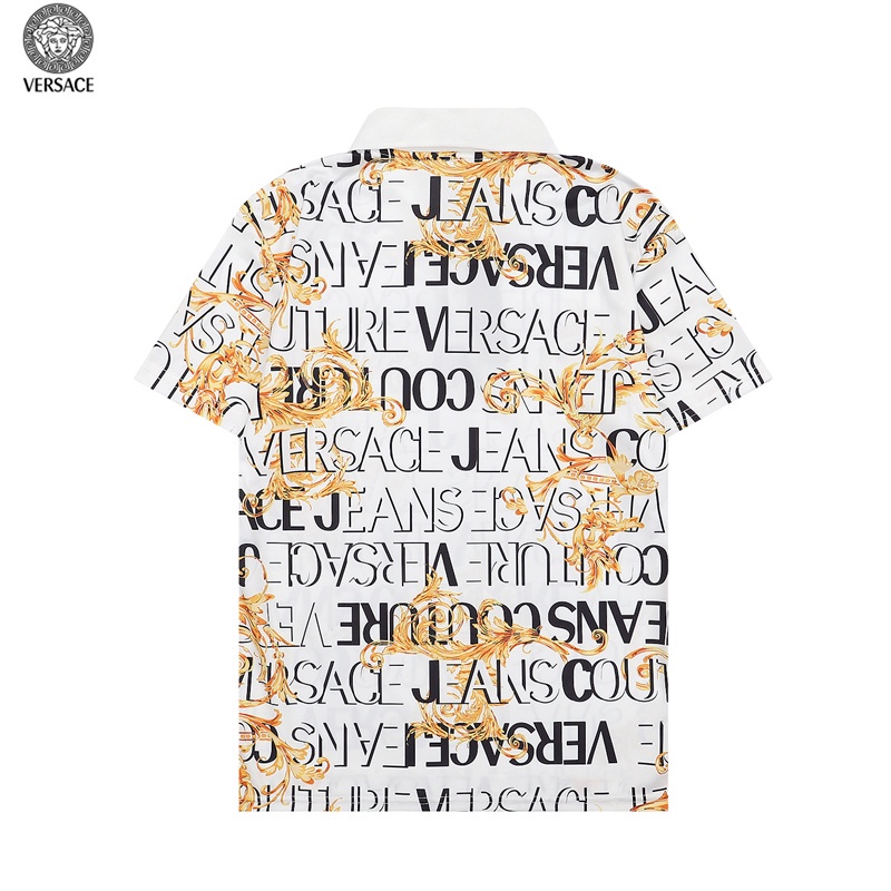 Áo Thun POLO Tay Ngắn In LOGO Versace Cá Tính